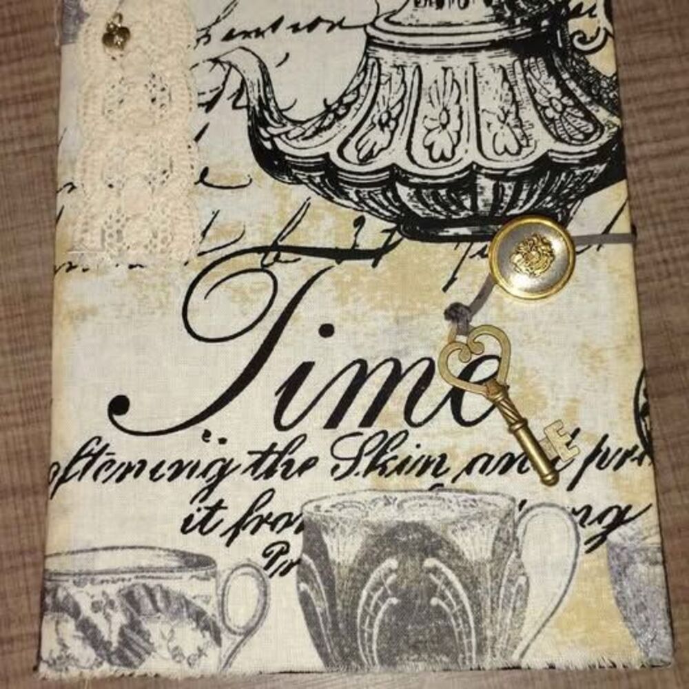 Handmade Junk Journal – Vintage Rose Theme | Neutral with Pinks & Reds